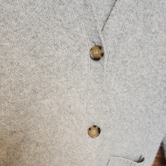 No Boundaries Heather Gray Button-Up Cardigan - Picture 4 of 7